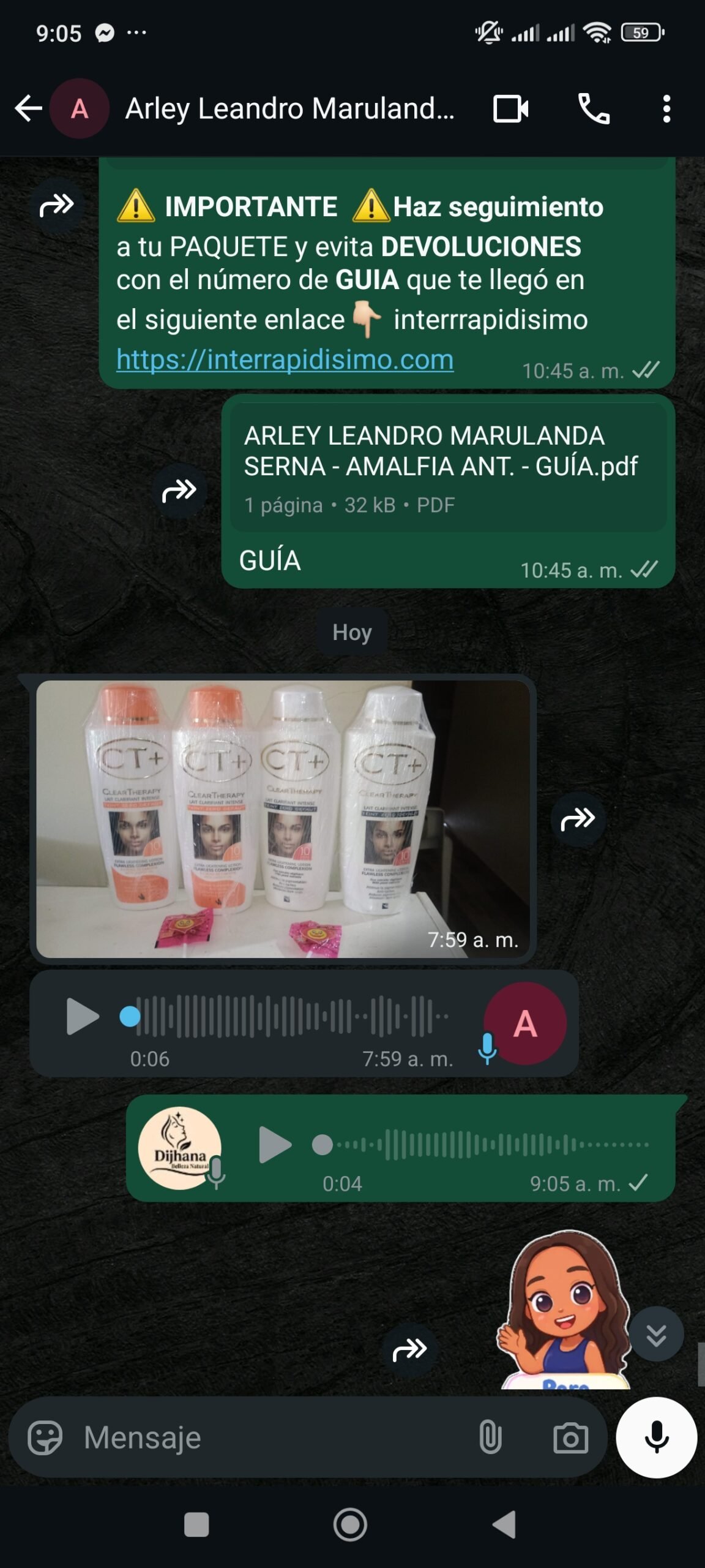 llega pedido 07
